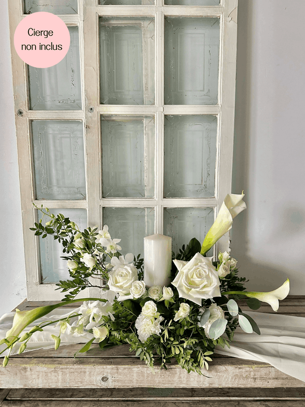 Arrangement cierge - Collection Envol