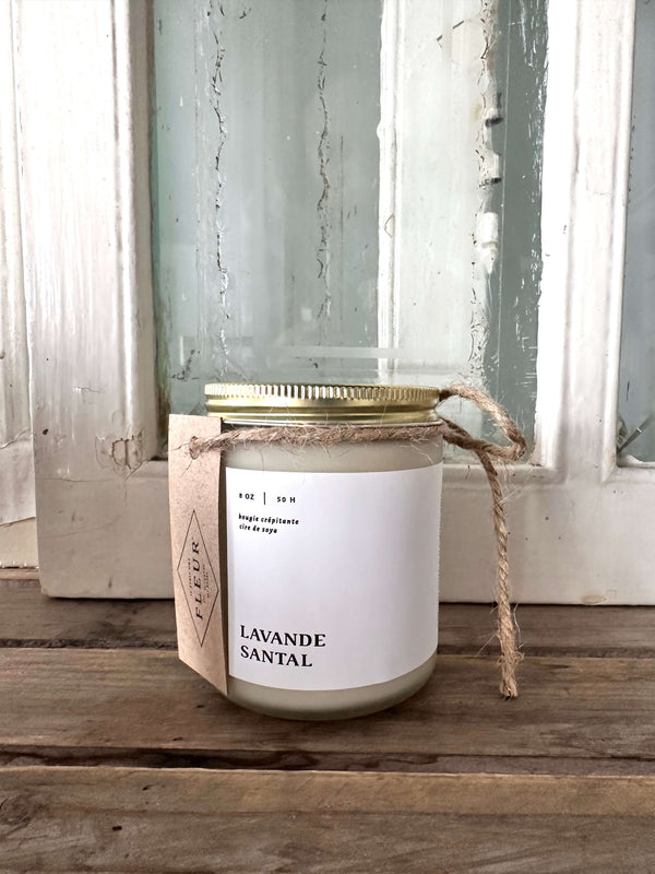 Flambette crackling candle