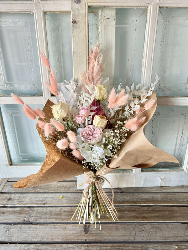 Bouquet de fleurs séchées (grand) - Spécial St-Valentin