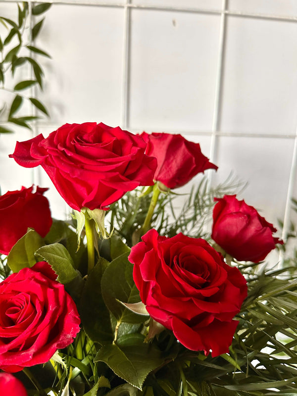 Bouquet de roses rouges - Spécial St-Valentin