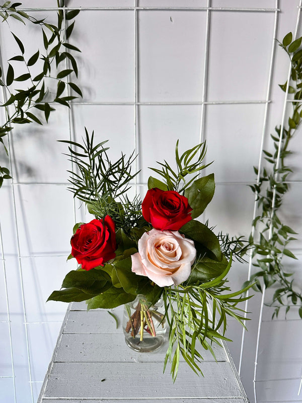 Bouquet de roses mélangées - Spécial St-Valentin