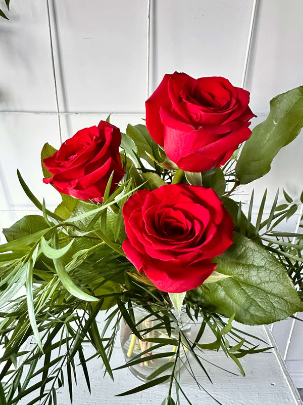 Bouquet de roses rouges - Spécial St-Valentin