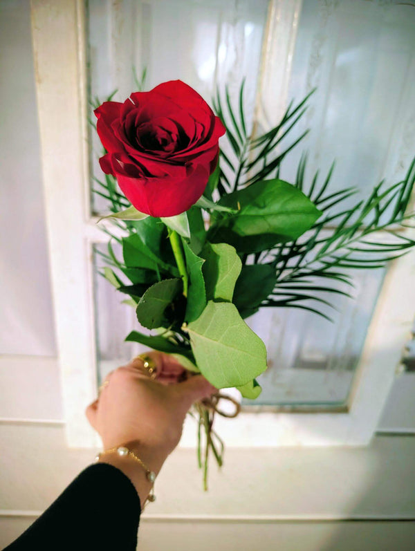 Bouquet de 1 rose -  St-Valentin